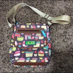 Lily Bloom Cupcakes & Coffee Crossbody Purse